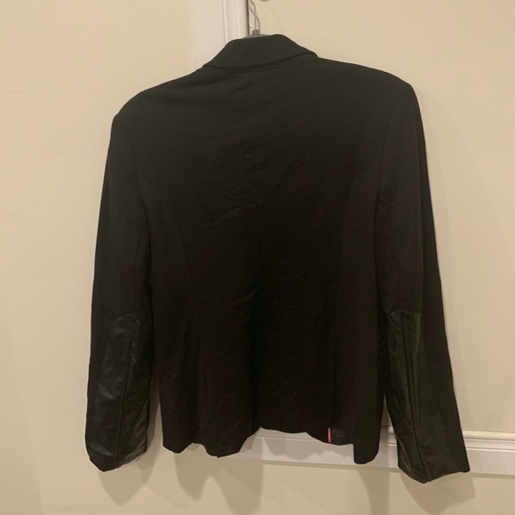 Faux Leather Sleeved Blazer - Picture 3 of 3